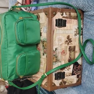 Olivia & joy Kelly  Green nylon Crossbody Bag